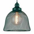 Infurniture 8.5 x 10.25 in. One Light Pendant, Dark Turquoise PL1171-BL
